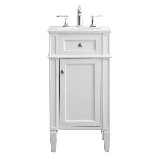 VF12518WH 18" Single Bathroom Vanity Set in White