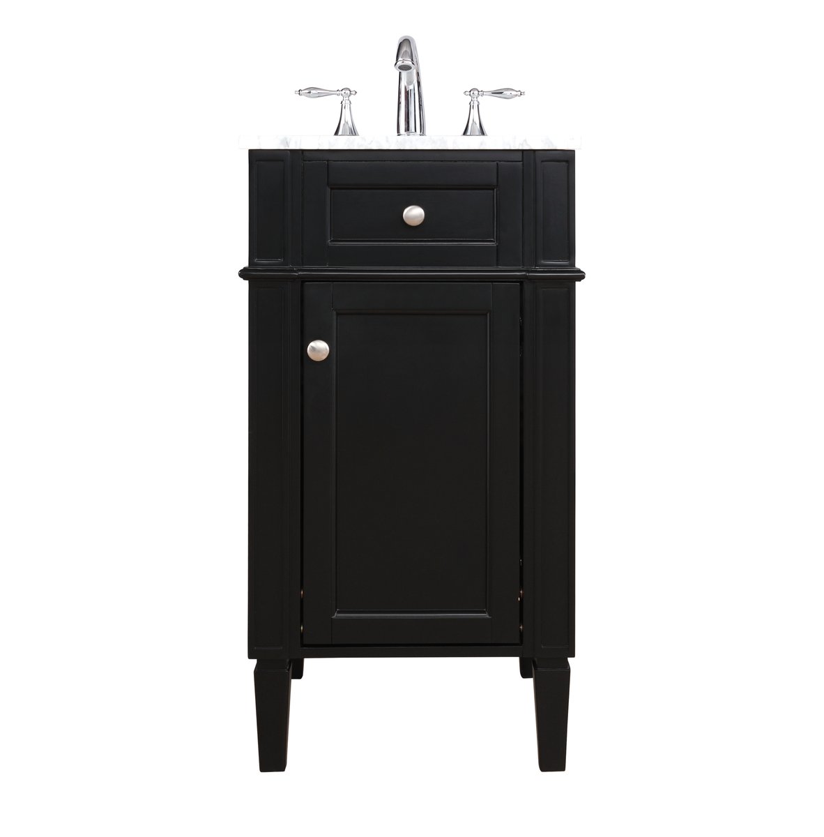 VF12518BK 18" Single Bathroom Vanity in Black