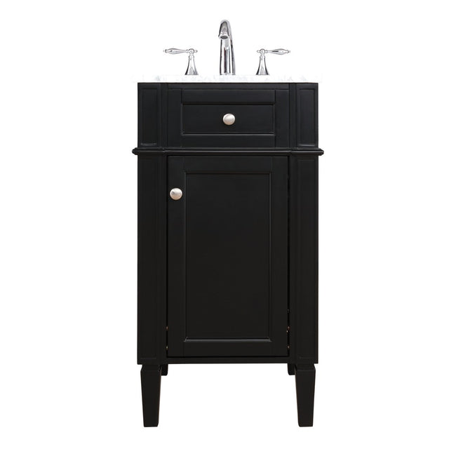 VF12518BK 18" Single Bathroom Vanity in Black