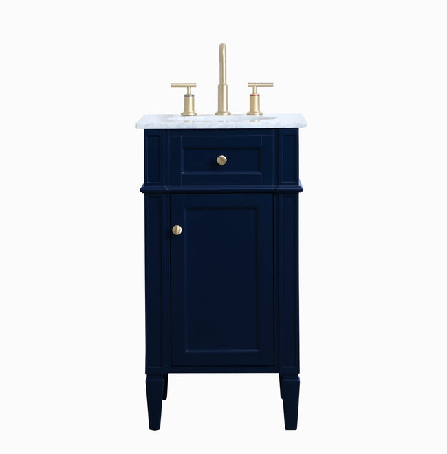 VF12518BL 18" Single Bathroom Vanity in Blue
