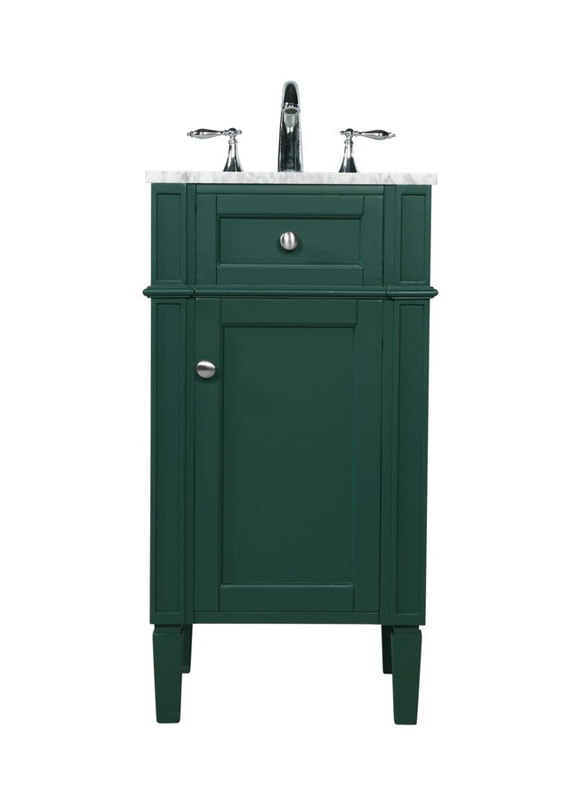 VF12518GN 18" Single Bathroom Vanity in Green