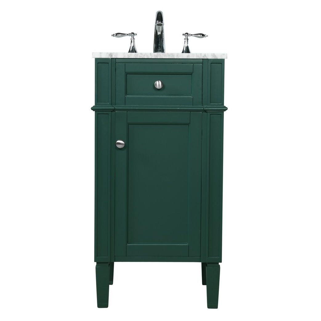 VF12518GN 18" Single Bathroom Vanity in Green