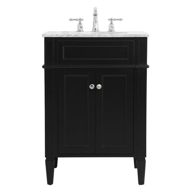 VF12524BK 24" Single Bathroom Vanity in Black