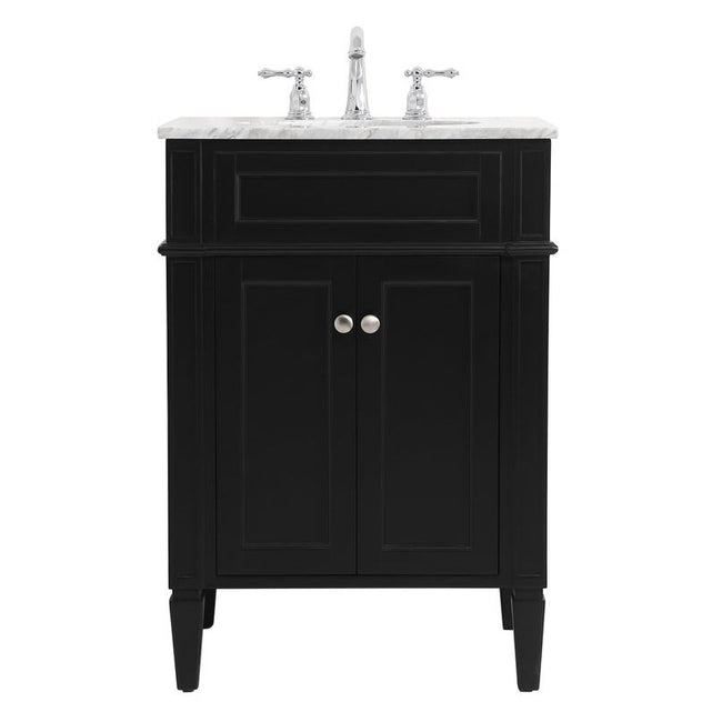 VF12524BK 24" Single Bathroom Vanity in Black