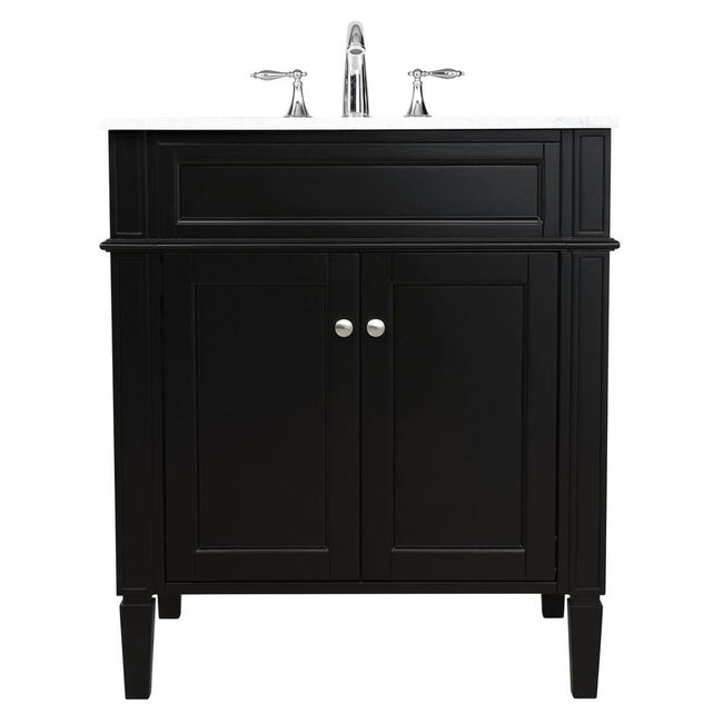 VF12530BK 30" Single Bathroom Vanity in Black