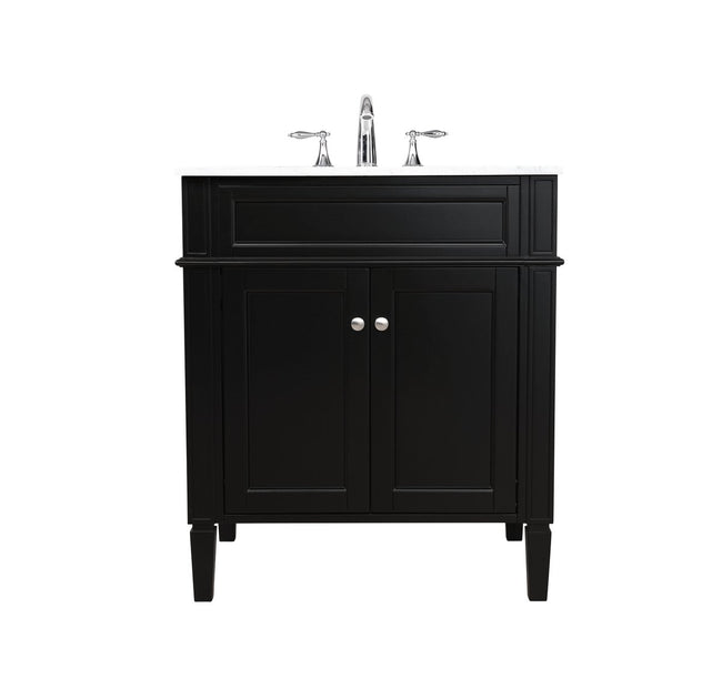 VF12530BK 30" Single Bathroom Vanity in Black