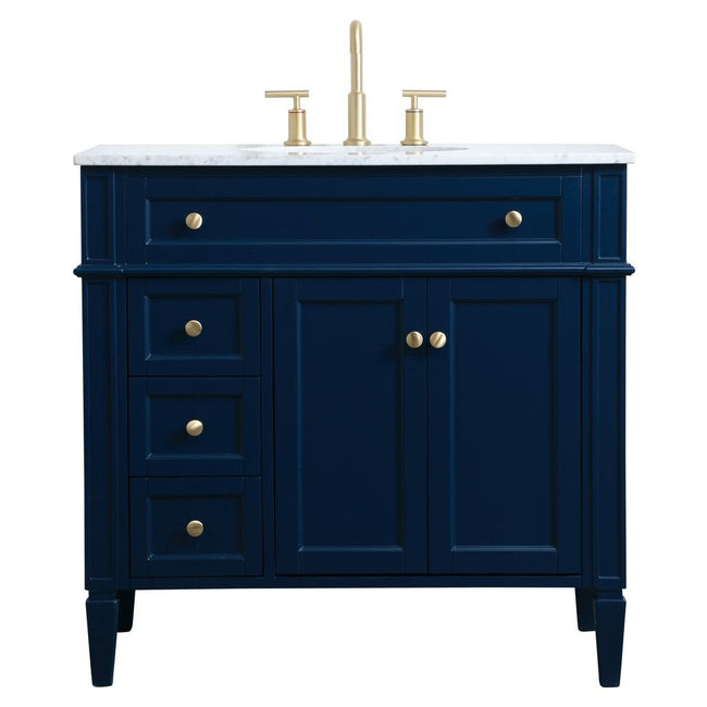 VF12536BL 36" Single Bathroom Vanity in Blue