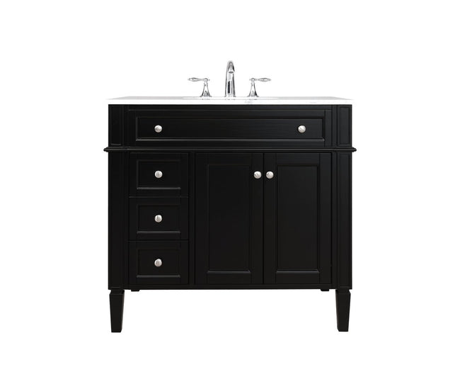 VF12536BK 36" Single Bathroom Vanity in Black