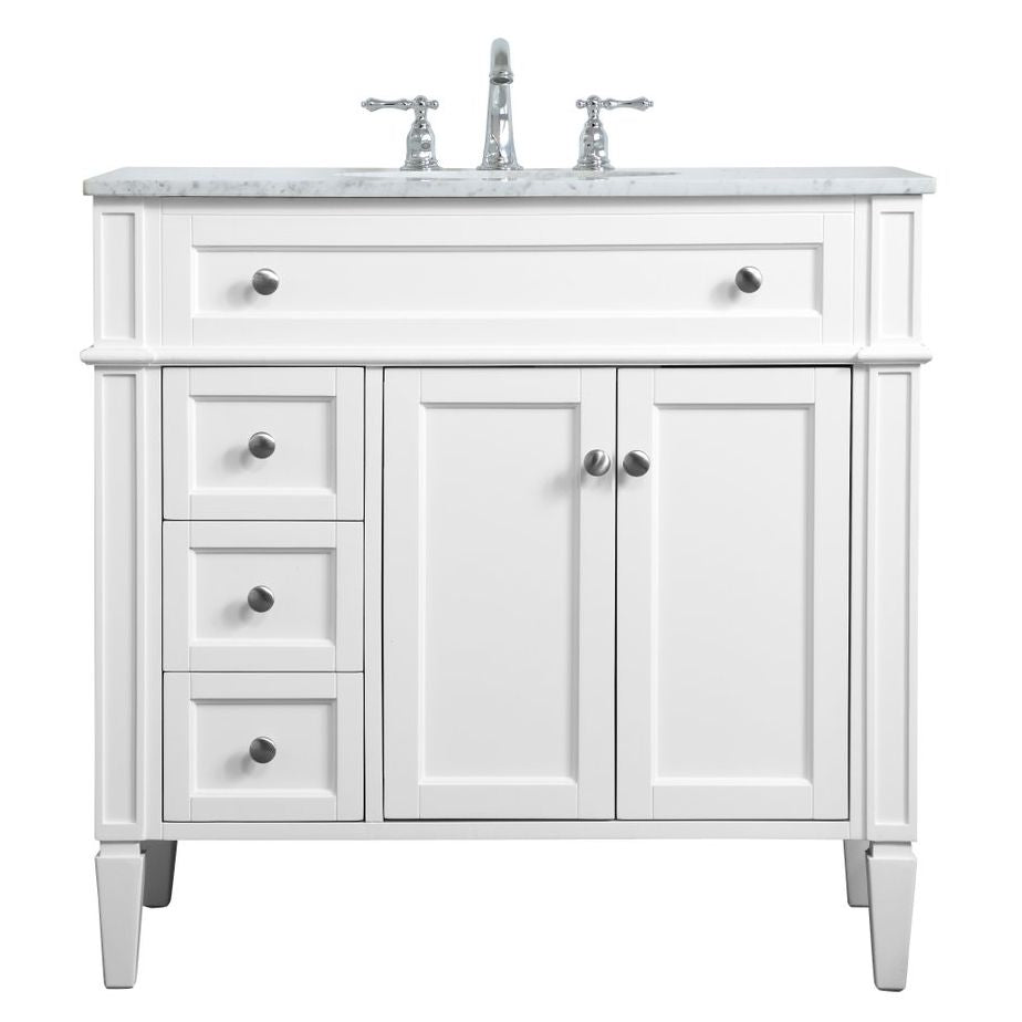 VF12536WH 36" Single Bathroom Vanity in White