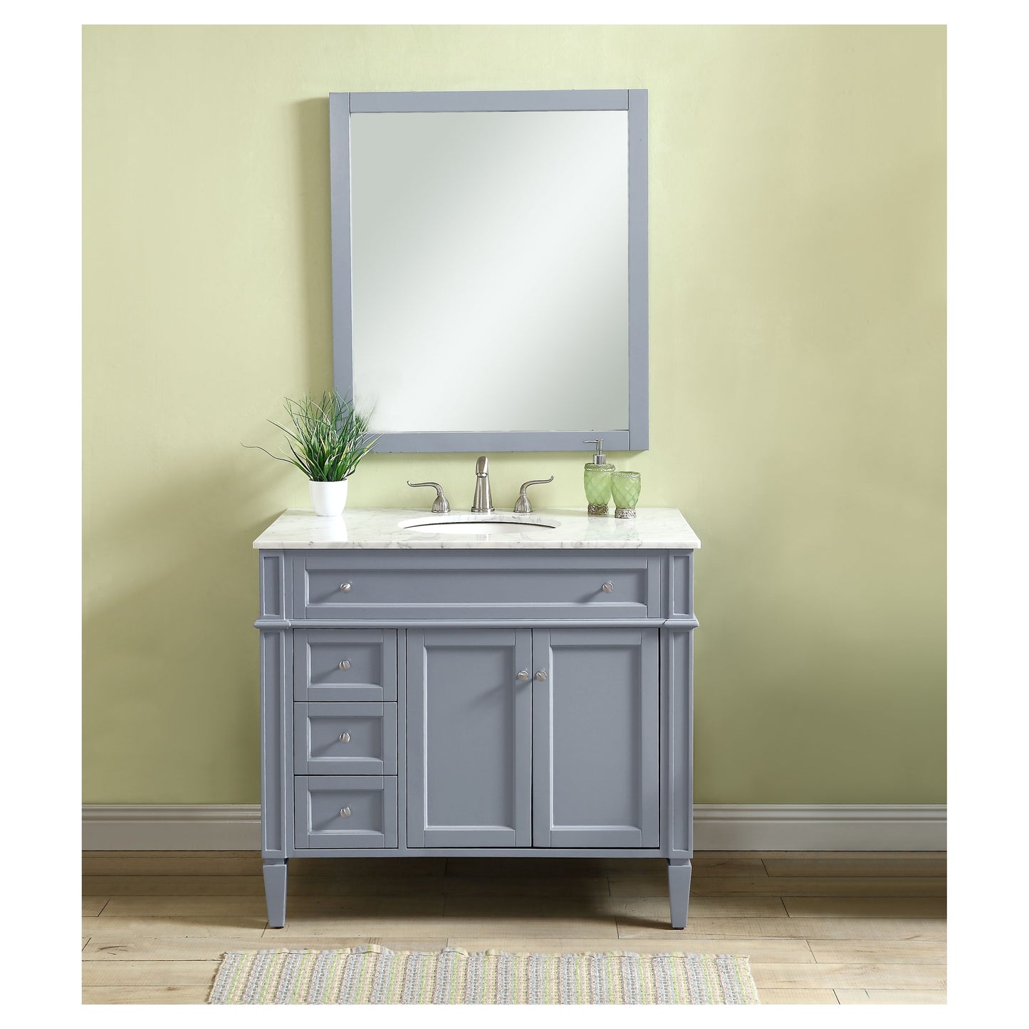 VF12540GR 40" Single Bathroom Vanity Set in Grey