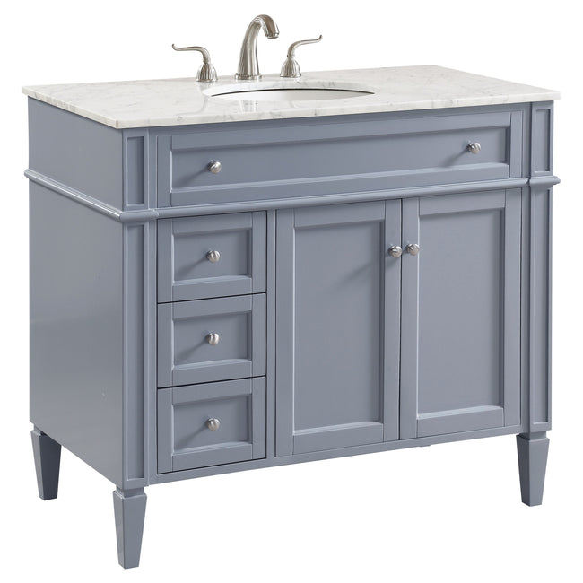 VF12540GR 40" Single Bathroom Vanity Set in Grey