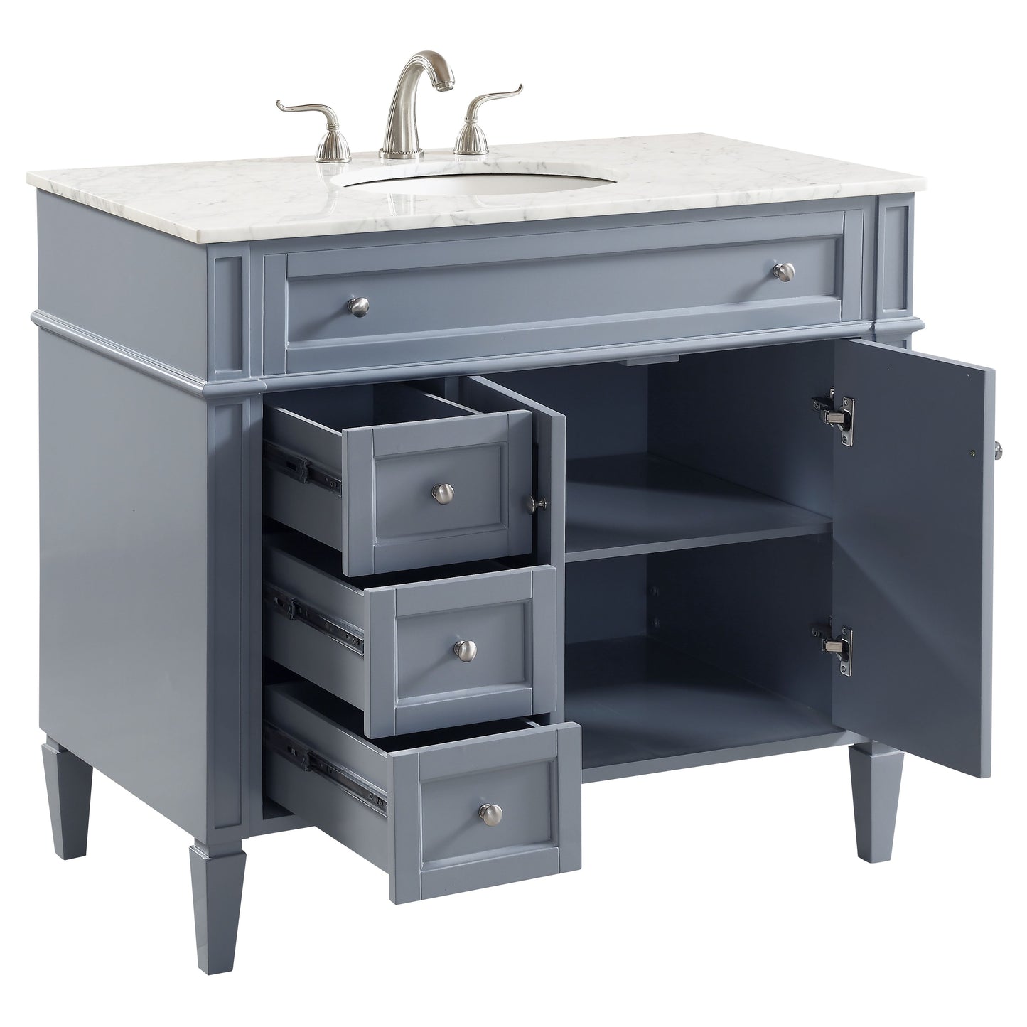 VF12540GR 40" Single Bathroom Vanity Set in Grey