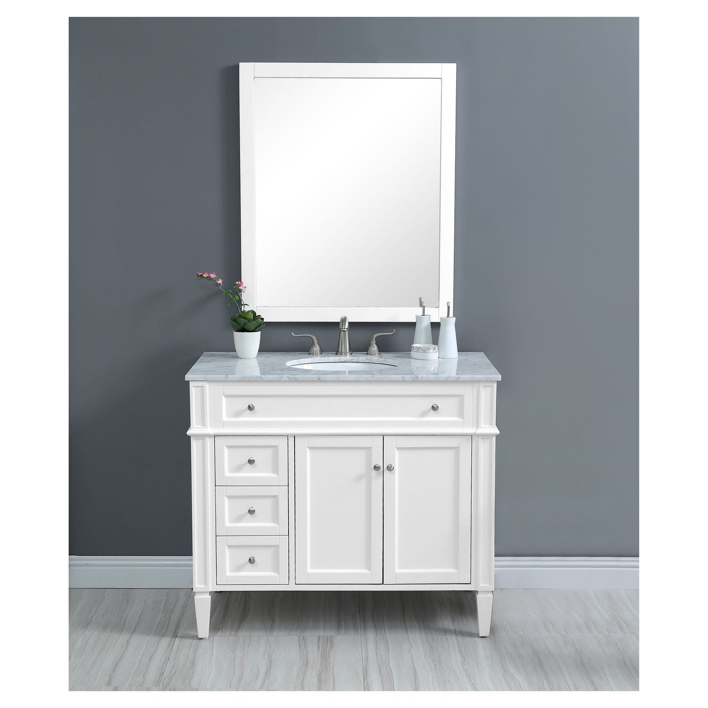 VF12540WH 40" Single Bathroom Vanity Set in White