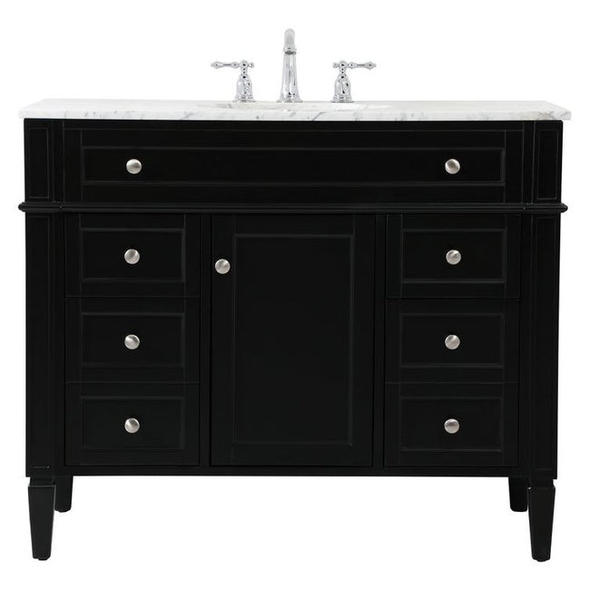 VF12542BK 42" Single Bathroom Vanity in Black