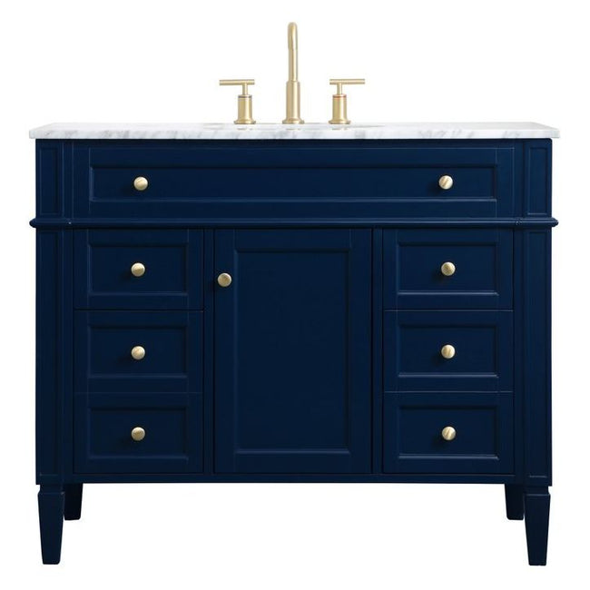 VF12542BL 42" Single Bathroom Vanity in Blue