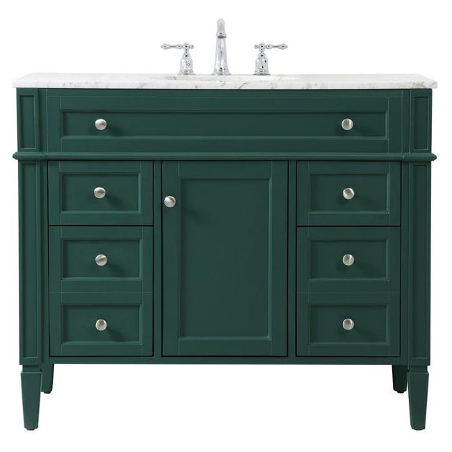 VF12542GN 42" Single Bathroom Vanity in Green