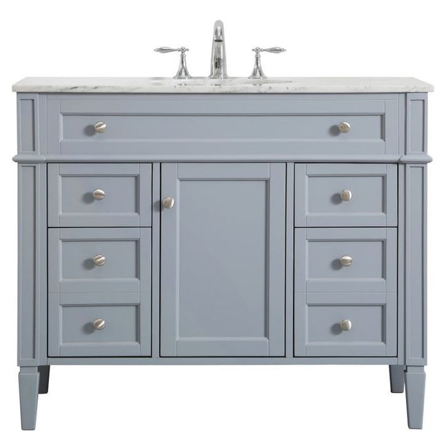 VF12542GR 42" Single Bathroom Vanity in Grey
