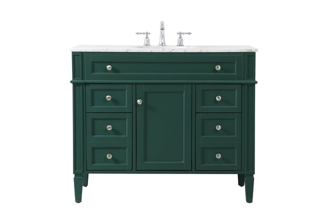 VF12542GN 42" Single Bathroom Vanity in Green
