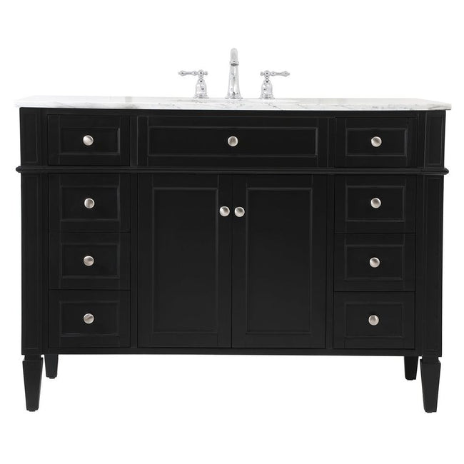 VF12548BK 48" Single Bathroom Vanity in Black