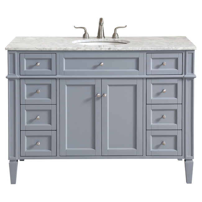 VF12548GR 48" Single Bathroom Vanity Set in Grey