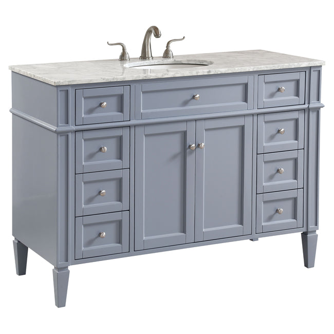 VF12548GR 48" Single Bathroom Vanity Set in Grey