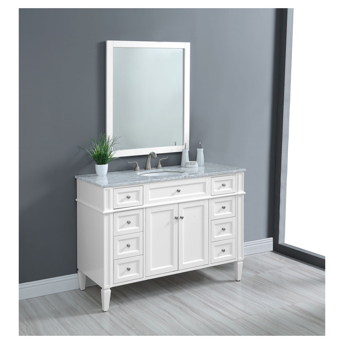 VF12548WH 48" Single Bathroom Vanity Set in White