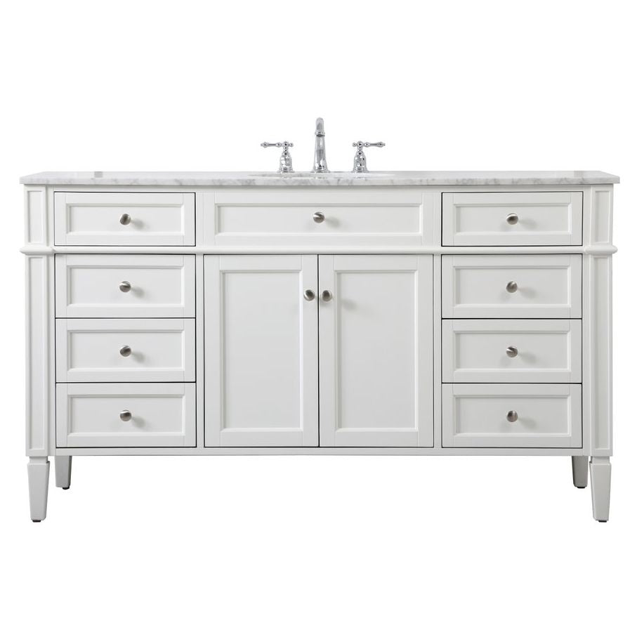 VF12560WH 60" Single Bathroom Vanity in White