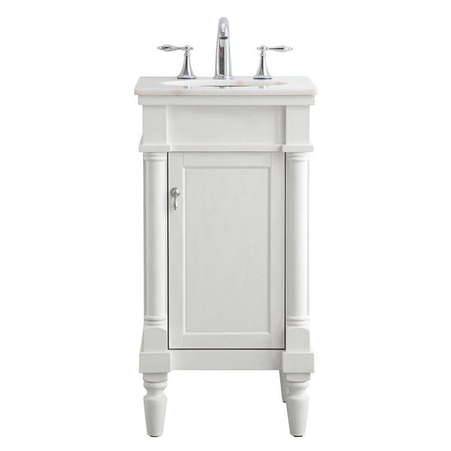 VF13018AW 18" Single Bathroom Vanity Set in Antique White
