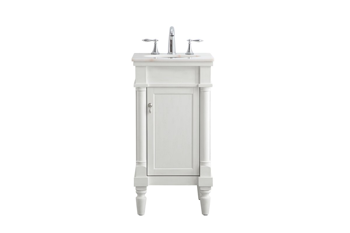 VF13018AW 18" Single Bathroom Vanity Set in Antique White
