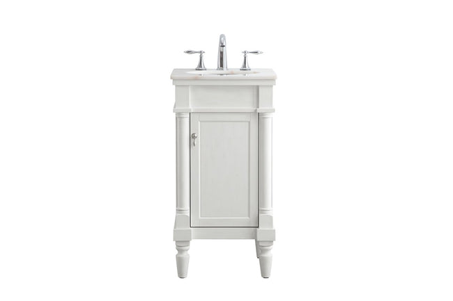 VF13018AW 18" Single Bathroom Vanity Set in Antique White