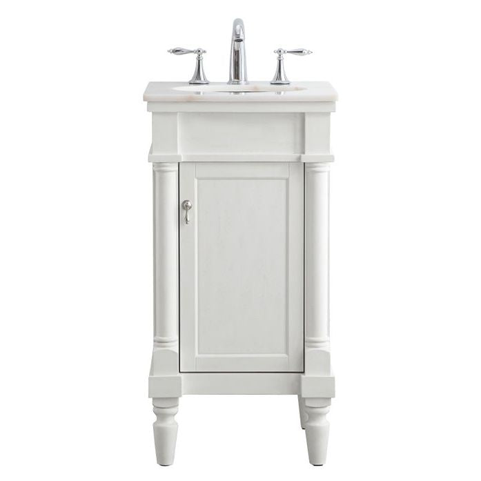 VF13018AW 18" Single Bathroom Vanity Set in Antique White