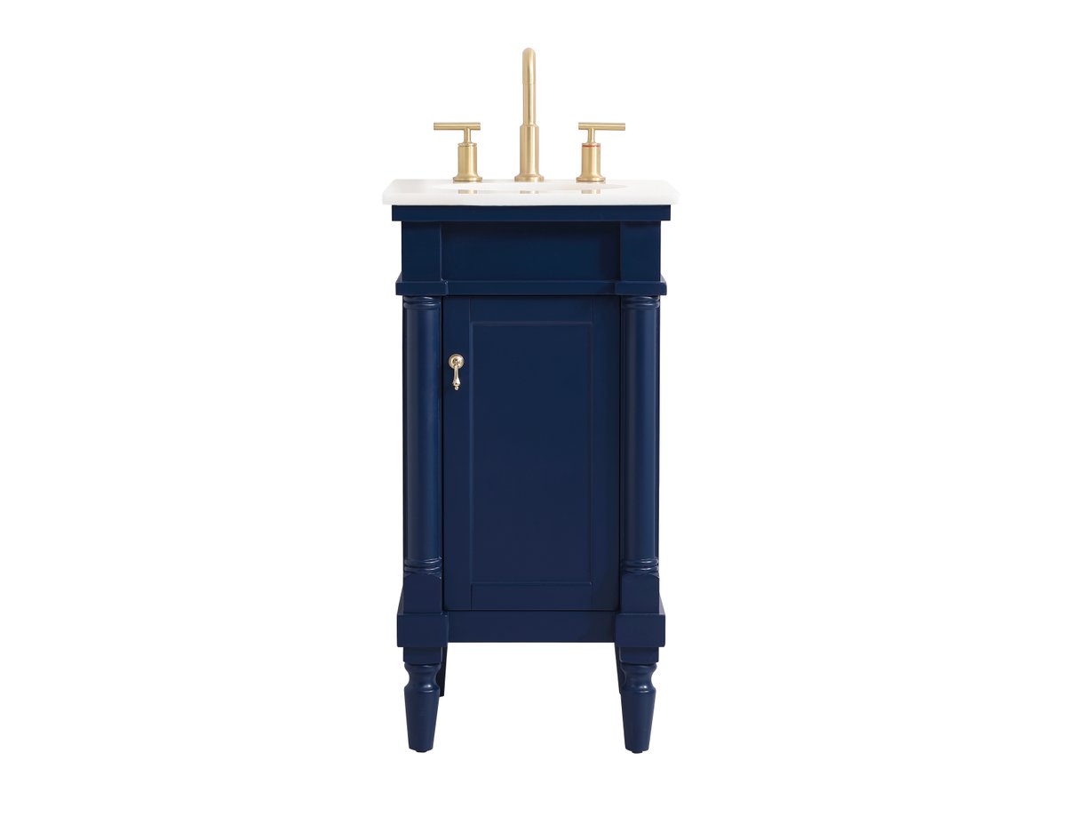 VF13018BL 18.5" Single Bathroom Vanity in Blue