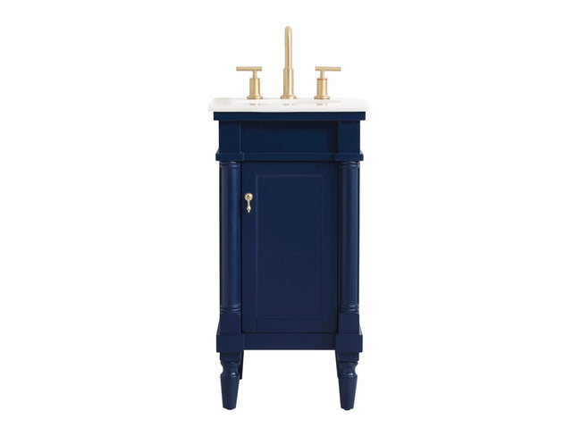 VF13018BL 18.5" Single Bathroom Vanity in Blue