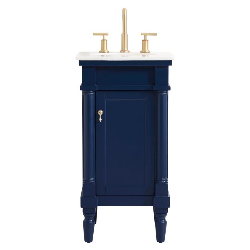VF13018BL 18.5" Single Bathroom Vanity in Blue