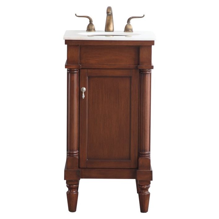 VF13018WT 18" Single Bathroom Vanity Set in Walnut