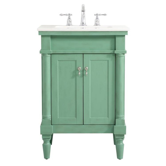 VF13024VM 24" Single Bathroom Vanity in Vintage Mint