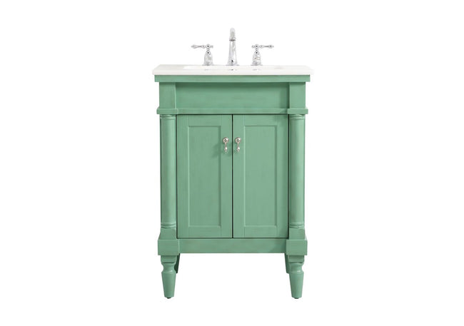 VF13024VM 24" Single Bathroom Vanity in Vintage Mint