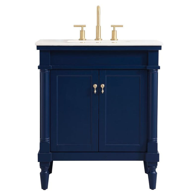 VF13030BL 30" Single Bathroom Vanity in Blue
