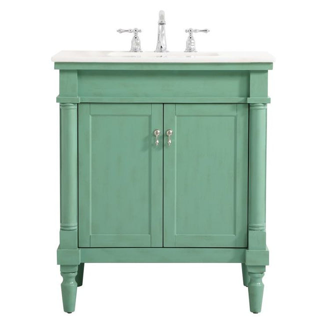 VF13030VM 30" Single Bathroom Vanity in Vintage Mint