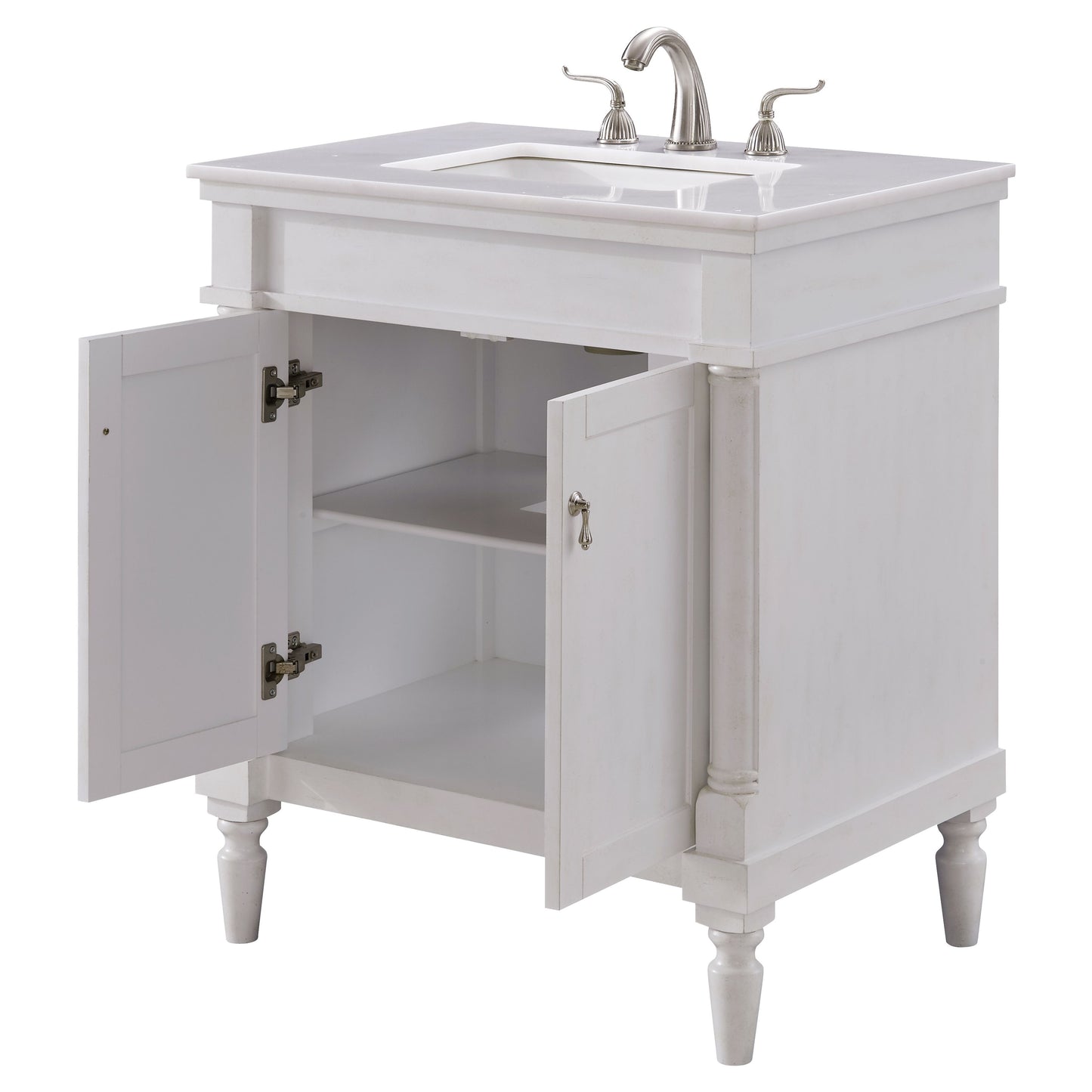 VF13030AW 30" Single Bathroom Vanity Set in Antique White