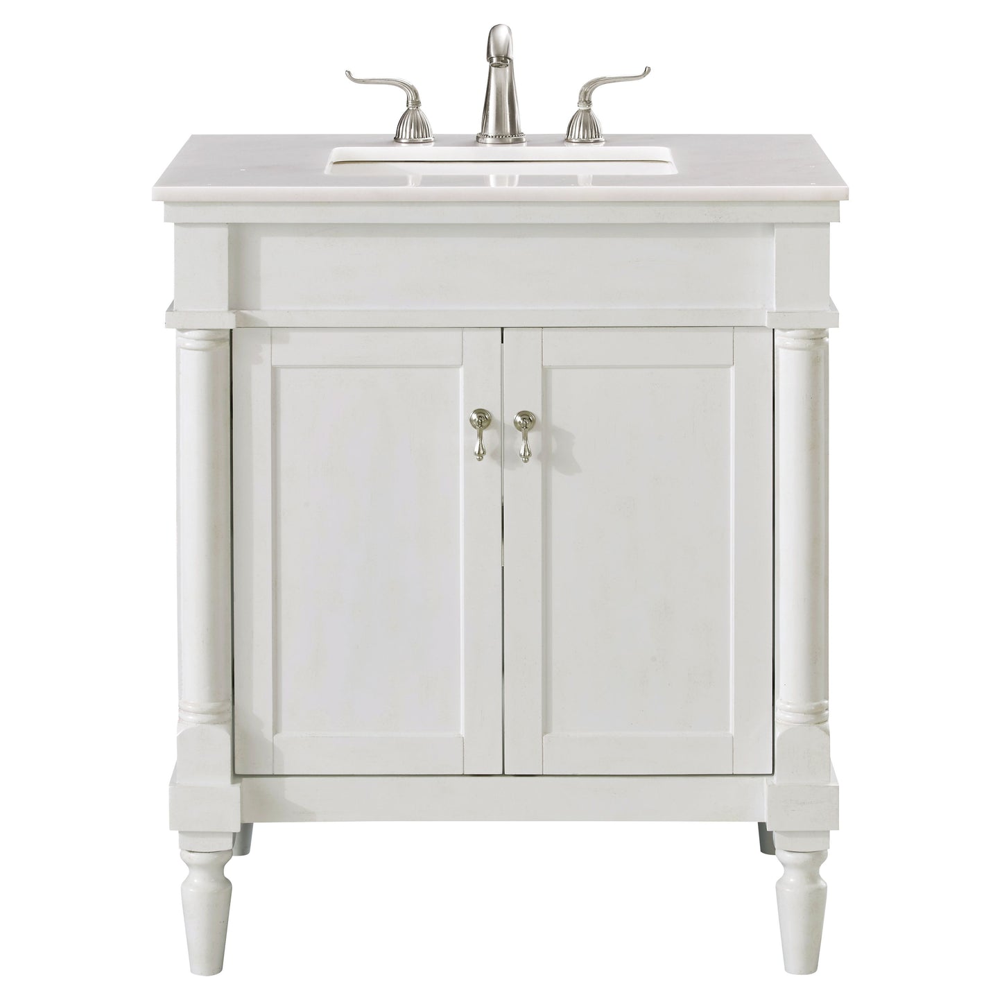 VF13030AW 30" Single Bathroom Vanity Set in Antique White