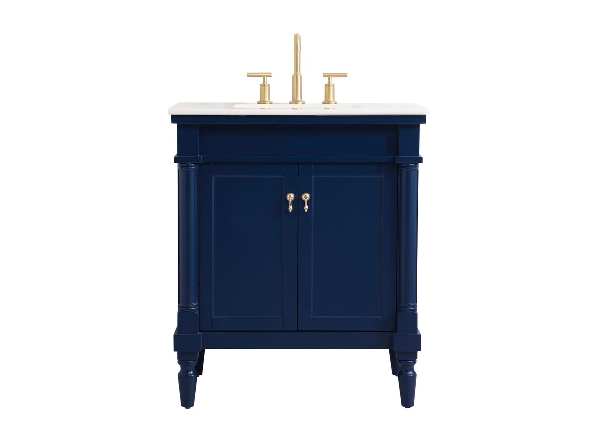 VF13030BL 30" Single Bathroom Vanity in Blue