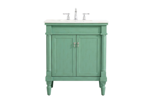 VF13030VM 30" Single Bathroom Vanity in Vintage Mint