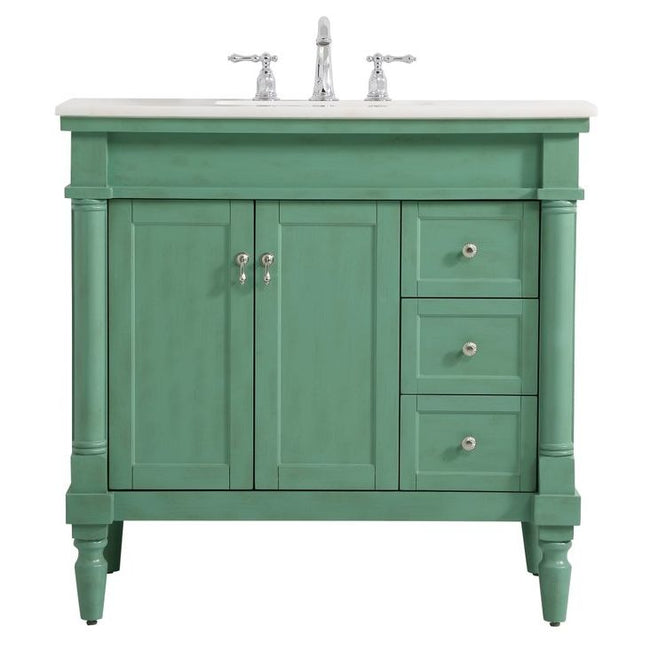 VF13036VM 36" Single Bathroom Vanity in Vintage Mint