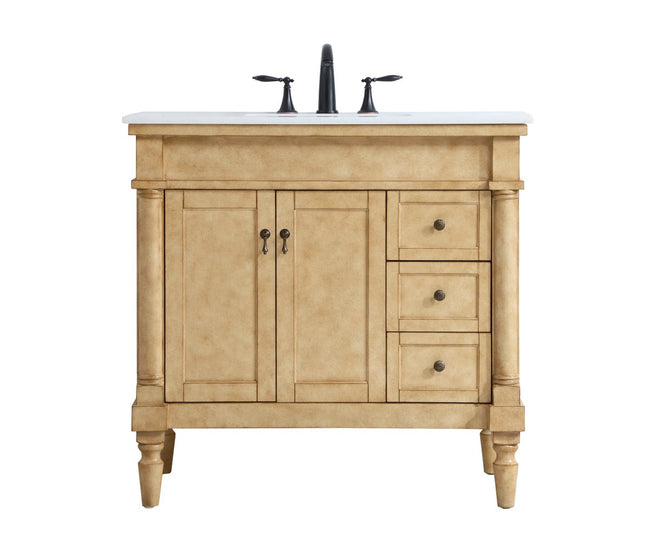 VF13036AB 36" Single Bathroom Vanity in Antique Beige