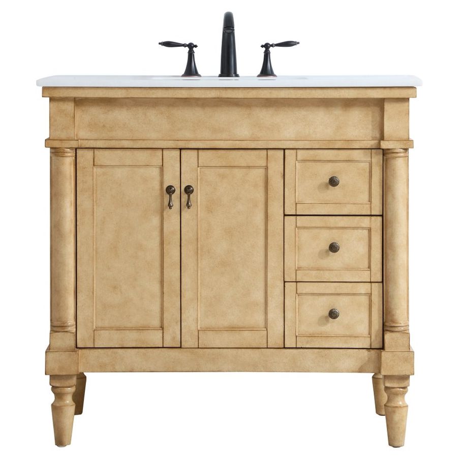 VF13036AB 36" Single Bathroom Vanity in Antique Beige