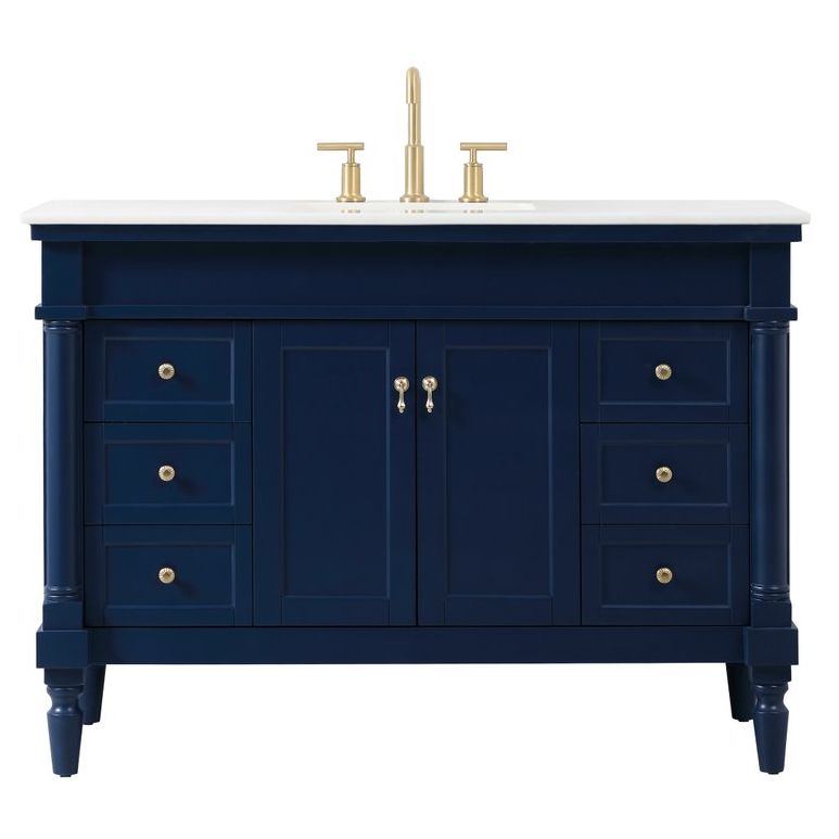 VF13048BL 48" Single Bathroom Vanity in Blue