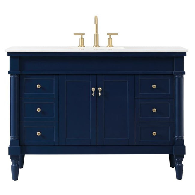 VF13048BL 48" Single Bathroom Vanity in Blue