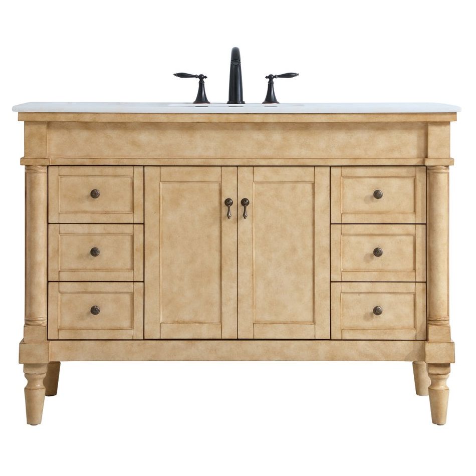 VF13048AB 48" Single Bathroom Vanity in Antique Beige
