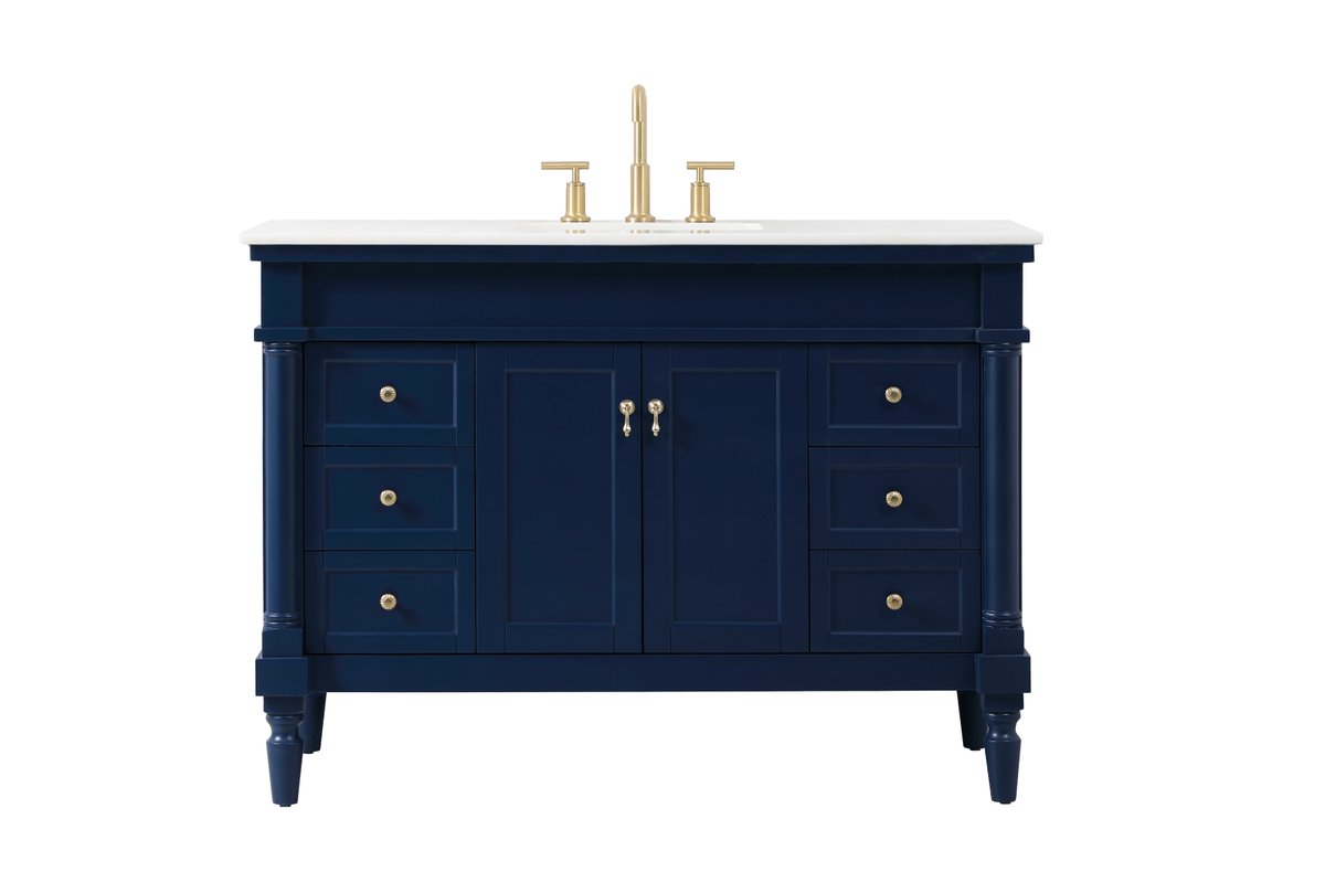 VF13048BL 48" Single Bathroom Vanity in Blue